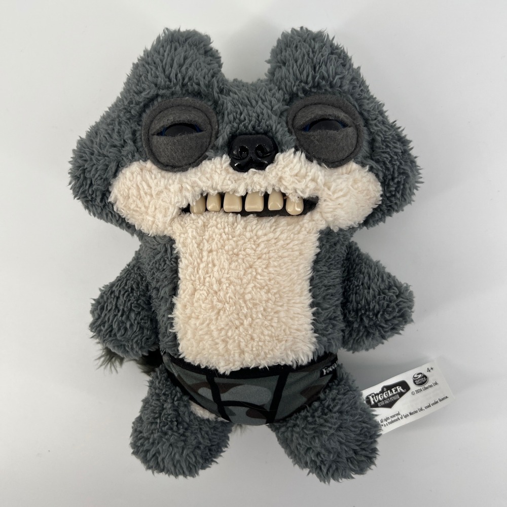Budgie Fuggler Gray Sketchy Squirrel Funny Ugly Monster Shaggy Plush Camo Briefs